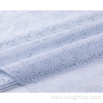 Customized white lace table cloth PVC Material